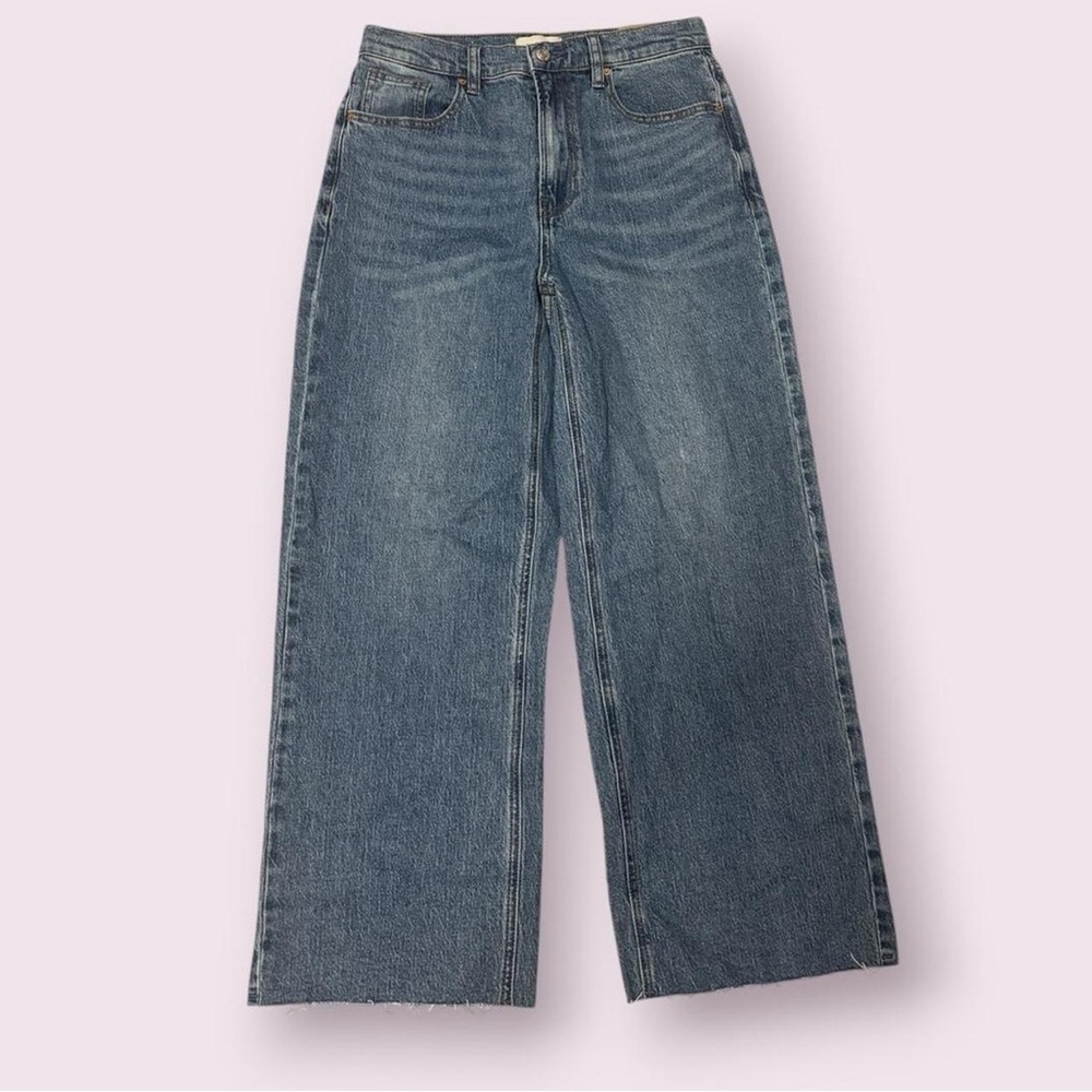 PACSUN Nora Stretch Medium Indigo Cropped Wide Leg Jeans. NWT. Size 27